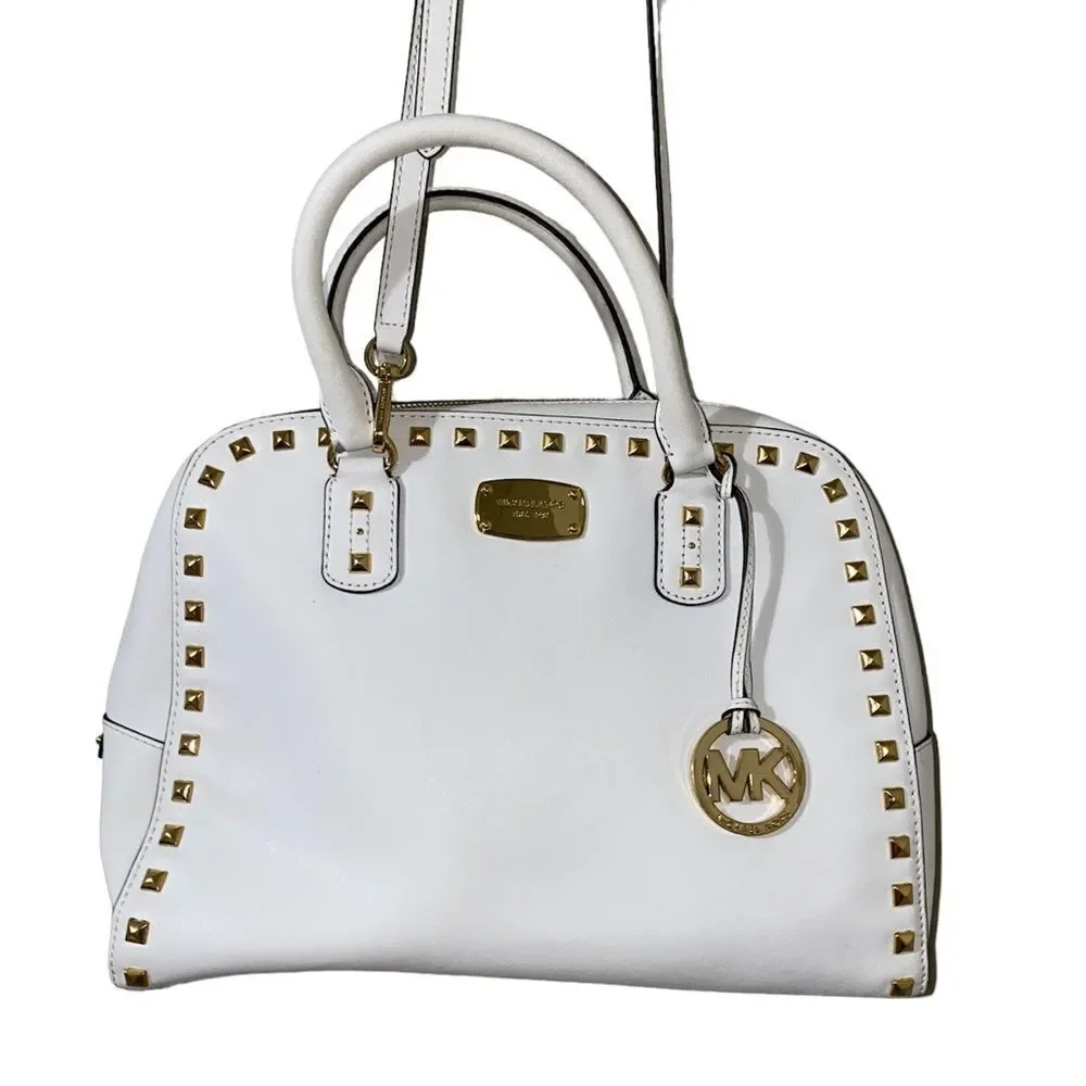 Michael Kors Selma Lg Studded saffiano leather Tote